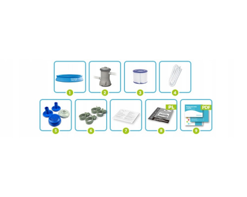 Басейн надувний 9в1 Intex 28118 305 х 61 см