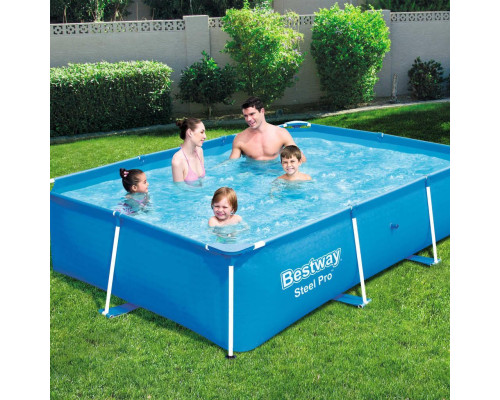 Басейн каркасний прямокутний Bestway 56403 Steel Pro 259 х 170 см Басейн каркасний прямокутний Bestway 56403 Steel Pro 259 х 170 см