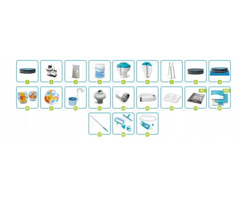 Басейн каркасний 20в1 Intex 26326 488 х 122 см