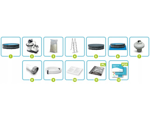 Басейн каркасний 12в1 Intex 26326 488 х 122 см