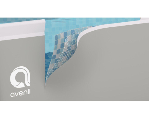 Басейн каркасний прямокутний 18в1 Avenli Garden 549x305x122 см KIT - сірий Басейн каркасний прямокутний 18в1 Avenli Garden 549x305x122 см KIT - сірий