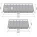 Басейн каркасний прямокутний 18в1 Avenli Garden 549x305x122 см KIT - сірий