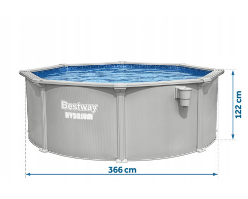 Басейн каркасний 13в1 Bestway Hydrium 56574 366 х 122 см