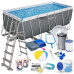 Каркасний садовий басейн Bestway 56457N 412x201x122cm 17in1 412x201x122cm