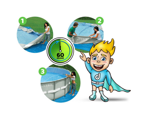 Басейн каркасний 17в1 INTEX 26720, 427 x 107 см, сірий