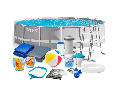 Басейн каркасний 17в1 INTEX 26720, 427 x 107 см, сірий