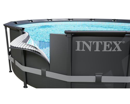 Басейн каркасний 11в1 INTEX 26334, 610 x 122 см, темно-сірий Басейн каркасний 11в1 INTEX 26334, 610 x 122 см, темно-сірий