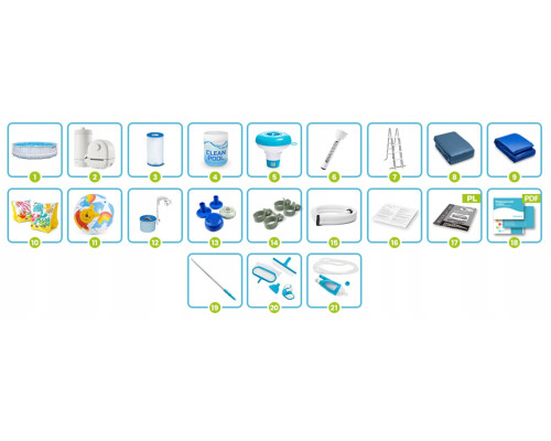 Басейн каркасний 21в1 Intex 26746 488 х 122 см 