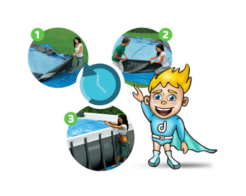 Басейн каркасний овальний 11в1 Bestway 56620, 427 x 250 x 100 см