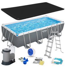 Басейн каркасний прямокутний 12в1 Bestway 56465, 549 x 274 x 122 см