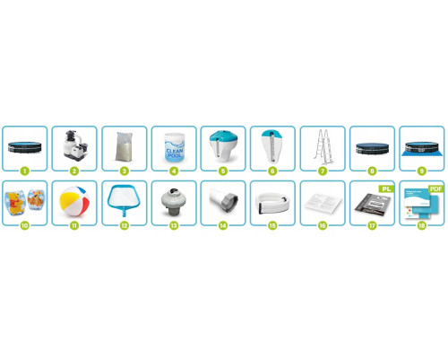 Басейн каркасний 18в1 Intex 26330 549 х 132 см