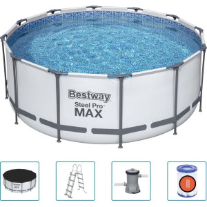 Басейн каркасний Bestway 92833 Steel Pro MAX 366 см - білий