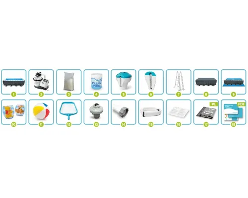 Басейн каркасний 18в1 Intex 26356 549 х 274 х 132 см