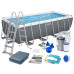 Басейн каркасний прямокутний 12в1 Bestway 56670, 488 x 244 x 122 см