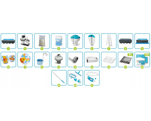 Басейн каркасний 21в1 Intex 26356 549 х 274 х 132 см