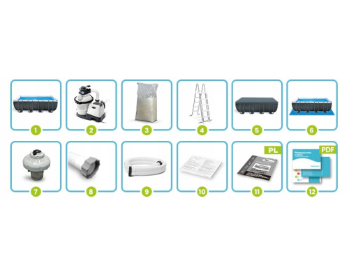 Басейн каркасний 12в1 Intex 26356 549 х 274 х 132 см