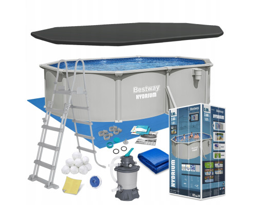 Басейн каркасний 13в1 Bestway Hydrium 56586 500 х 366 х 122 см
