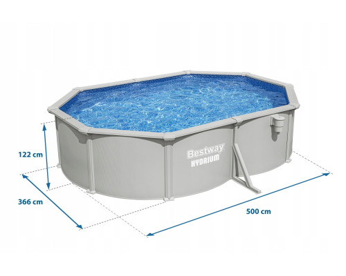 Басейн каркасний 13в1 Bestway Hydrium 56586 500 х 366 х 122 см