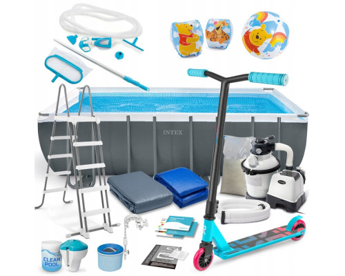 Басейн каркасний 21в1 Intex 26356 549 х 274 х 132 см з самокатом Soke GO