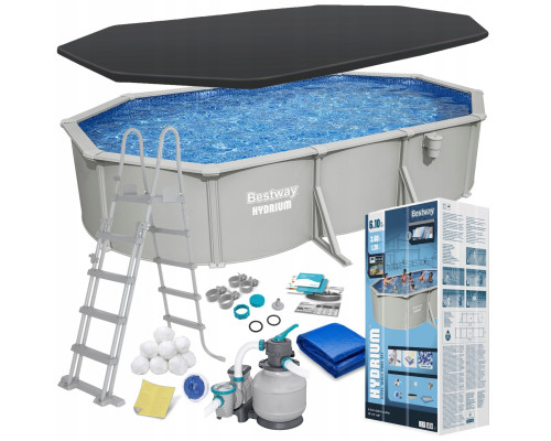 Басейн каркасний 13в1 Bestway Hydrium 56369 610 х 366 х 122 см