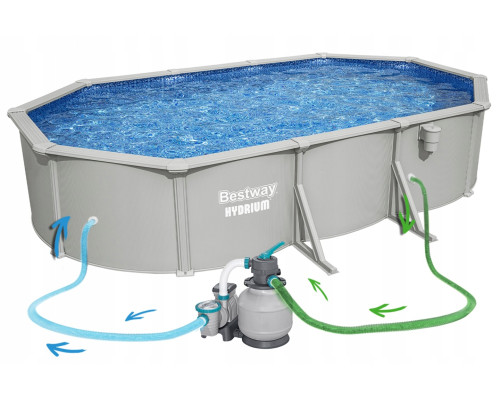 Басейн каркасний 13в1 Bestway Hydrium 56369 610 х 366 х 122 см