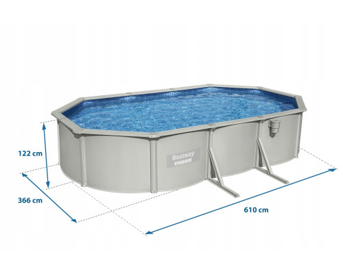 Басейн каркасний 13в1 Bestway Hydrium 56369 610 х 366 х 122 см