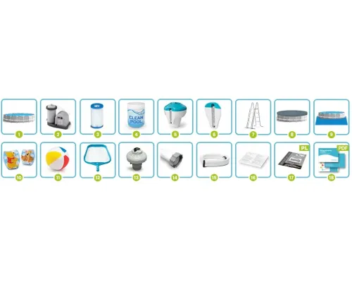 Басейн каркасний 18в1 Intex 26756 610 х 132 см