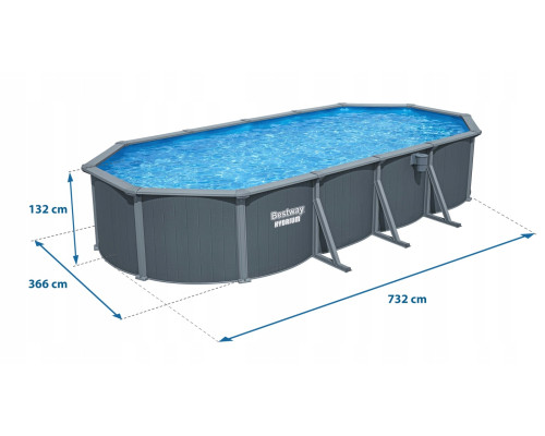 Басейн каркасний 13в1 Bestway Hydrium 561CW 732 х 366 х 132 см