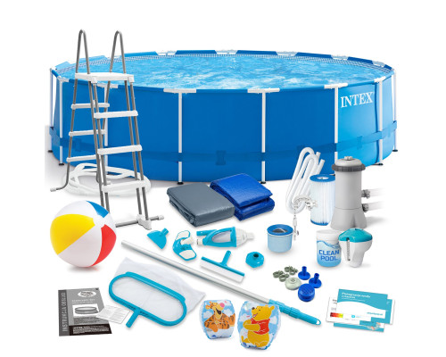 Басейн каркасний 21в1 INTEX 28242, 457 x 122 см, синій