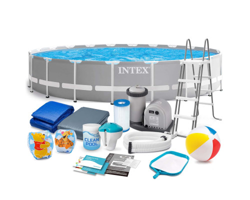 Басейн каркасний 21в1 Intex 26756 610 х 132 см з самокатом Soke GO