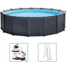 Басейн панельний Intex 478 x 124 см - графітовий