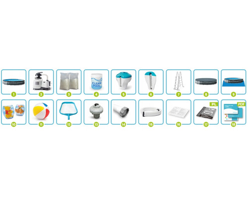 Басейн каркасний 17в1 Intex 26340 732 х 132 см