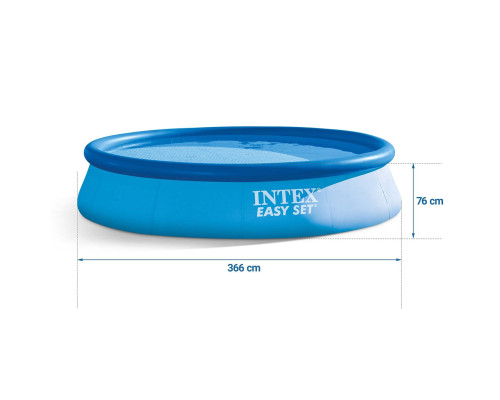 Басейн надувний 3в1 INTEX 28132, 366 x 76 см, блакитний