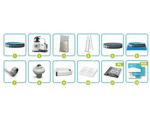 Басейн каркасний 12в1 Intex 26340 732 х 132 см