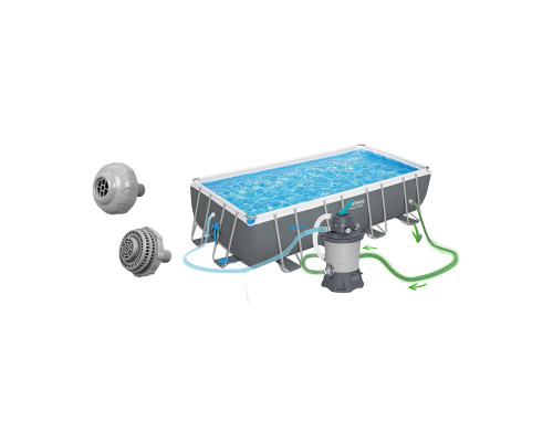 Басейн каркасний прямокутний 17в1 Bestway 56466N, 549x274x122 см