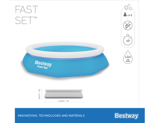 Басейн надувний Bestway 305 x 305 см Басейн надувний Bestway 305 x 305 см