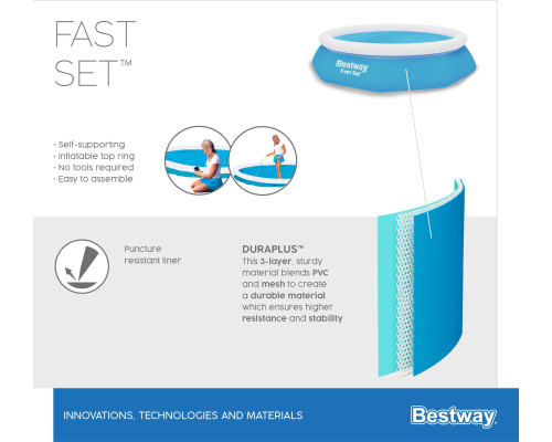 Басейн надувний Bestway 305 x 305 см Басейн надувний Bestway 305 x 305 см
