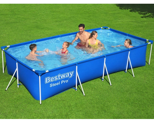Басейн каркасний прямокутний 8в1 Bestway 56424 Steel Pro 400 x 211 см Басейн каркасний прямокутний 8в1 Bestway 56424 Steel Pro 400 x 211 см