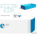 Басейн каркасний прямокутний 8в1 Bestway 56424 Steel Pro 400 x 211 см