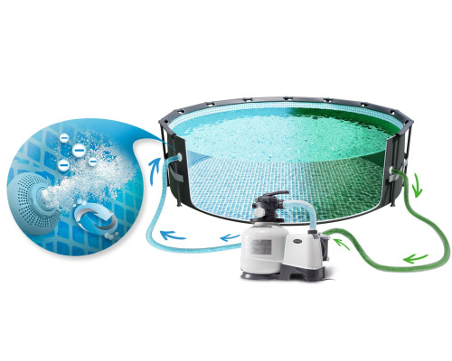 Басейн каркасний 20в1 Intex 26340 732 х 132 см з самокатом Soke GO