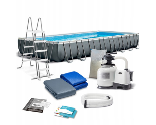 Basen ogrodowy stelażowy 975 x 488 x 132 cm 9w1 INTEX 26374