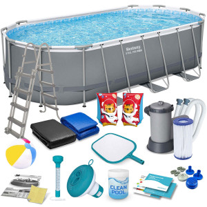 Басейн каркасний овальний 17в1 Bestway 56710, 549 x 274 x 122 см