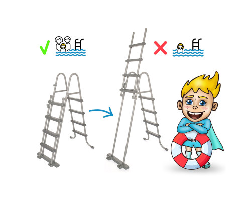 Басейн каркасний овальний 17в1 Bestway 56710, 549 x 274 x 122 см