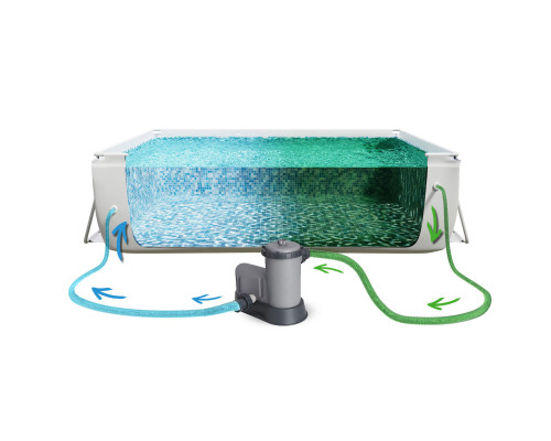 Басейн каркасний овальний 17в1 Bestway 56710, 549 x 274 x 122 см