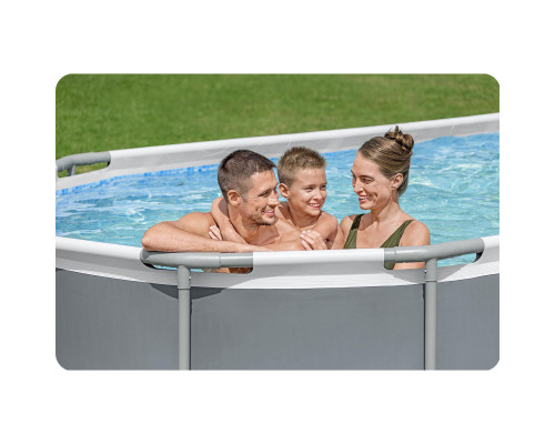 Басейн каркасний овальний 17в1 Bestway 56710, 549 x 274 x 122 см