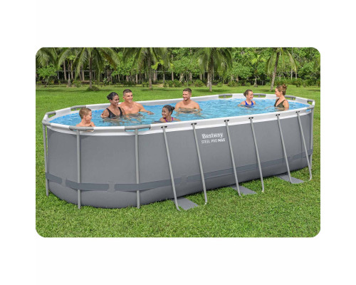 Басейн каркасний овальний 17в1 Bestway 56710, 549 x 274 x 122 см