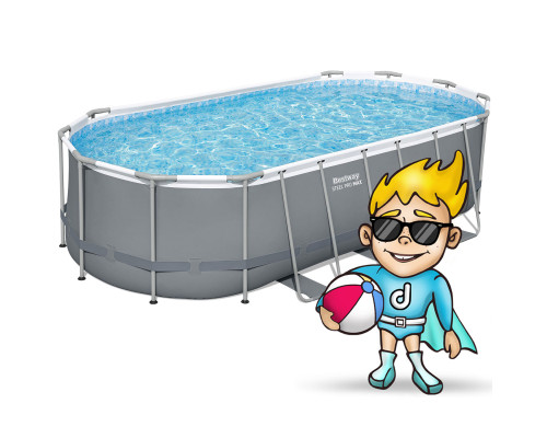 Басейн каркасний овальний 17в1 Bestway 56710, 549 x 274 x 122 см
