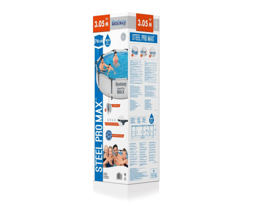 Басейн каркасний Bestway Steel Pro Max 305 x 76 см Басейн каркасний Bestway Steel Pro Max 305 x 76 см