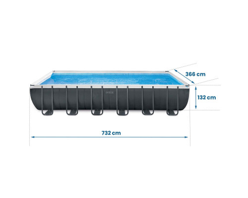 Басейн каркасний 10в1 Intex 26364 732 х 366 х 132 см