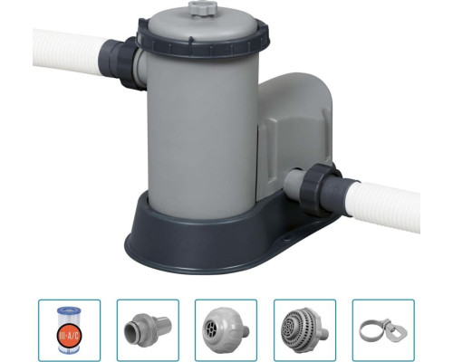 Басейн каркасний овальний 5в1 Bestway 56716 Power Steel 549x274 см - коричневий Басейн каркасний овальний 5в1 Bestway 56716 Power Steel 549x274 см - коричневий
